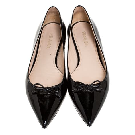 prada ballerina flats womens shoes|Prada backless pointed toe flats.